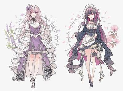 萌力全開！動漫少女華麗禮服服飾設(shè)計素材分享與應(yīng)用指南